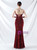 In Stock:Ship in 48 Hours Burgundy Mermaid Sequins Strapless Split Party Dress