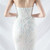 In Stock:Ship in 48 Hours White Mermaid Strapless Sequins Party Dress