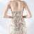 In Stock:Ship in 48 Hours Gold Mermaid Strapless Sequins Party Dress