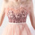 In Stock:Ship in 48 Hours Pink Tulle Sequins Hi Lo Party Dress
