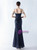 In Stock:Ship in 48 Hours Navy Blue Sequins Straps Beading Party Dress
