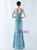 In Stock:Ship in 48 Hours Sky Blue Sequins Straps Beading Split Party Dress