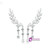 Luxury Bridal Angle Wings Water Drop Chandelier Earrings for Women