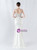 In Stock:Ship in 48 Hours White Mermaid Spaghetti Straps Lace Party Dress