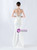 In Stock:Ship in 48 Hours White Mermaid Straps Pleats Party Dress