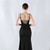 In Stock:Ship in 48 Hours Black Mermaid Straps Pleats Party Dress