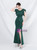 In Stock:Ship in 48 Hours Green Mermaid Backless Pleats Party Dress