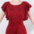 In Stock:Ship in 48 Hours Burgundy Mermaid Backless Pleats Party Dress