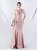 In Stock:Ship in 48 Hours Simple Pink Mermaid Pleats Beading Party Dress