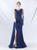 In Stock:Ship in 48 Hours Simple Navy Blue Mermaid Beading Party Dress