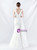 In Stock:Ship in 48 Hours White Backless Split Beading Party Dress