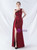 In Stock:Ship in 48 Hours Burgundy Backless Split Beading Party Dress