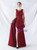 In Stock:Ship in 48 Hours Burgundy Backless Split Beading Party Dress