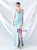 In Stock:Ship in 48 Hours Sky Blue Straps Split Pleats Party Dress