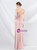 In Stock:Ship in 48 Hours Pink Straps Split Pleats Party Dress