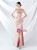 In Stock:Ship in 48 Hours Pink Straps Split Pleats Party Dress