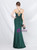In Stock:Ship in 48 Hours Green Straps Split Pleats Party Dress