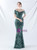 In Stock:Ship in 48 Hours Hot Sale Green Sequins Off the Shoulder Party Dress