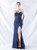 In Stock:Ship in 48 Hours Navy Blue Pleats Party Dress