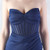 In Stock:Ship in 48 Hours Navy Blue Pleats Party Dress