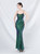 In Stock:Ship in 48 Hours Green Sequins Straps Party Dress