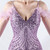 In Stock:Ship in 48 Hours Casual Lavender Sequins Feather Party Dress