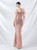 In Stock:Ship in 48 Hours High quality Pink Sequins Feather Party Dress