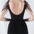 In Stock:Ship in 48 Hours Black V-neck Backless Sequins Beading Party Dress