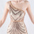 In Stock:Ship in 48 Hours New Gold Mermaid Sequins Beading Party Dress