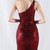 In Stock:Ship in 48 Hours Best Burgundy Mermaid Sequins Beading Party Dress