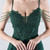 In Stock:Ship in 48 Hours Green Spaghetti Straps Lace Party Dress