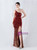 In Stock:Ship in 48 Hours Causal Burgundy Mermaid Sequins Party Dress