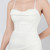 In Stock:Ship in 48 Hours White Pleats Straps Split Party Dress