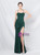 In Stock:Ship in 48 Hours Green Pleats Straps Split Party Dress