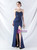 In Stock:Ship in 48 Hours Navy Blue Strapless Beading Party Dress