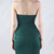 In Stock:Ship in 48 Hours Green Strapless Beading Party Dress
