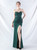 In Stock:Ship in 48 Hours Green Strapless Beading Party Dress