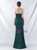 In Stock:Ship in 48 Hours Green Strapless Beading Party Dress