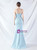 In Stock:Ship in 48 Hours Sky Blue Strapless Beading Party Dress