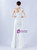 In Stock:Ship in 48 Hours Casual White One Shoulder Pleats Split Party Dress