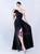 In Stock:Ship in 48 Hours Casual Black One Shoulder Pleats Split Party Dress