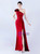 In Stock:Ship in 48 Hours Casual Burgundy One Shoulder Pleats Split Party Dress