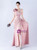 In Stock:Ship in 48 Hours Pink One Shoulder Pleats Split Party Dress