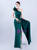 In Stock:Ship in 48 Hours Delicate Green One Shoulder Pleats Split Party Dress