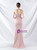 In Stock:Ship in 48 Hours Pink Mermaid Pleats Strapless Party Dress