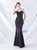 In Stock:Ship in 48 Hours Black Mermaid Pleats Strapless Party Dress