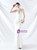In Stock:Ship in 48 Hours White Mermaid Pleats Strapless Party Dress