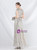 In Stock:Ship in 48 Hours Silver V-neck Sequins Beading Cap Sleeve Party Dress