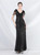In Stock:Ship in 48 Hours Green V-neck Sequins Beading Cap Sleeve Party Dress