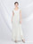 In Stock:Ship in 48 Hours White V-neck Sequins Beading Cap Sleeve Party Dress